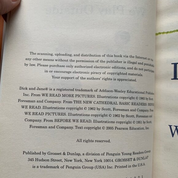 Vintage-Style Dick and Jane Book Set | Grosset & Dunlap Reissues | 3 Hardcover - Picture 4 of 4